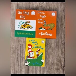 3 Dr. Seuss Books hardback